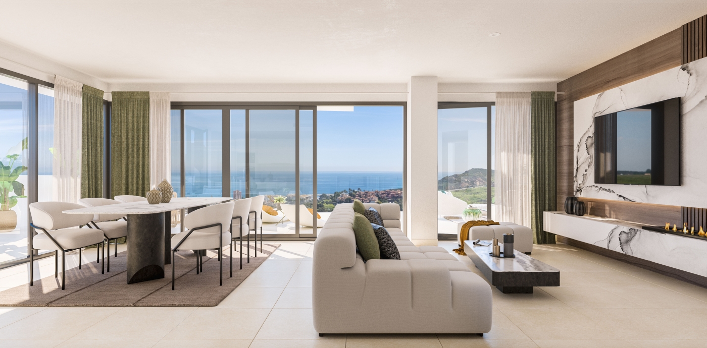 Apartamentos con vistas panoramicas >Obra nueva -Manilva