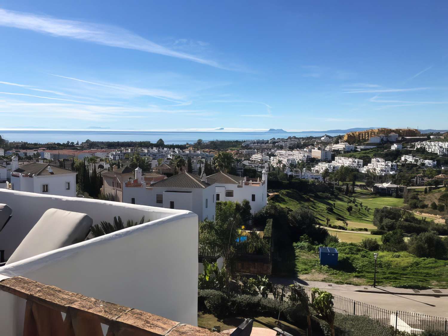 Luxurious duplex penthouse with sea and Gibraltar views