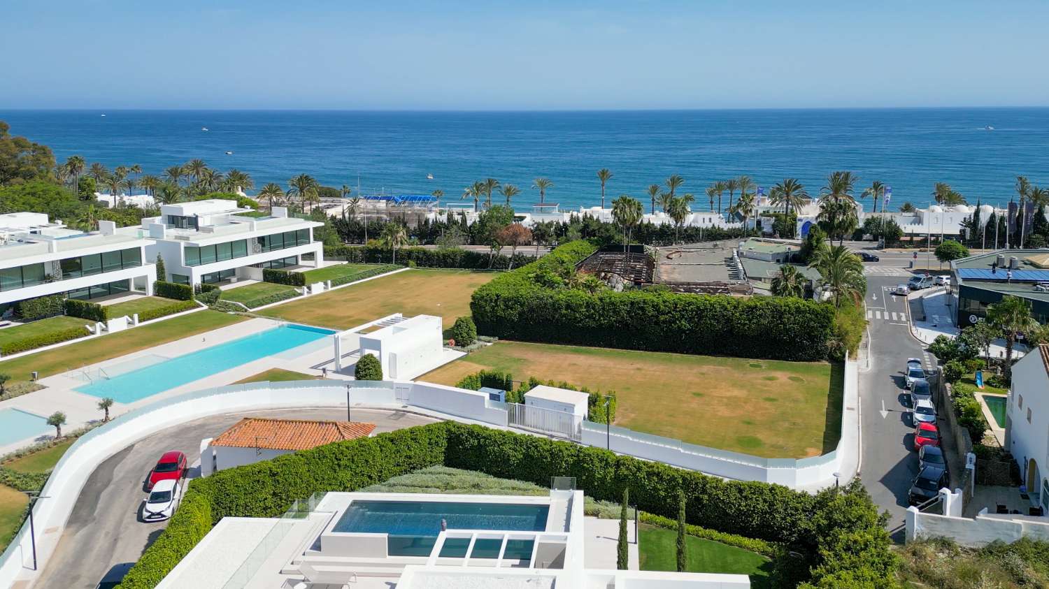 Manoir de luxe moderne avec vue sur la mer à Marbella Golden Mile