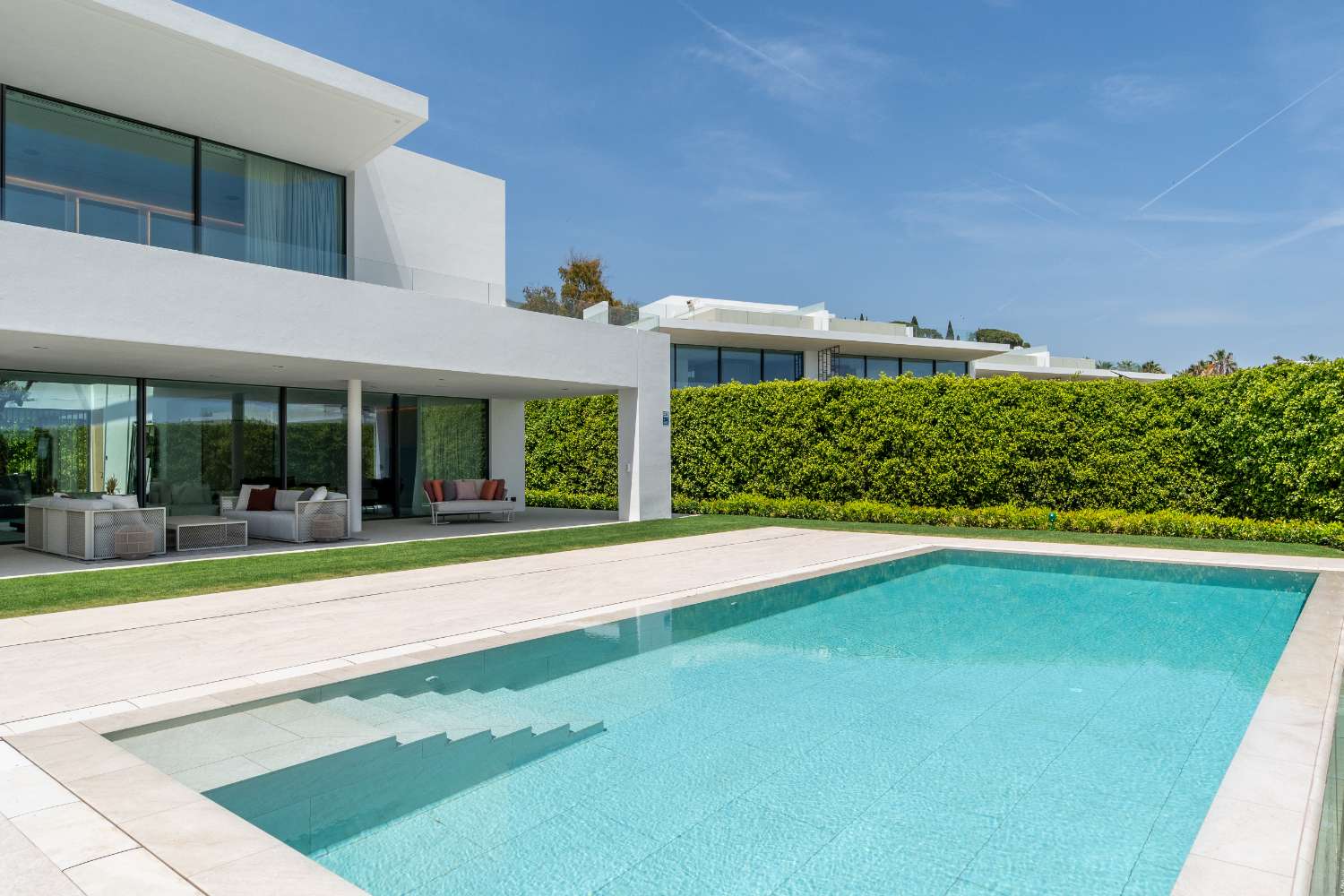 Manoir de luxe moderne avec vue sur la mer à Marbella Golden Mile