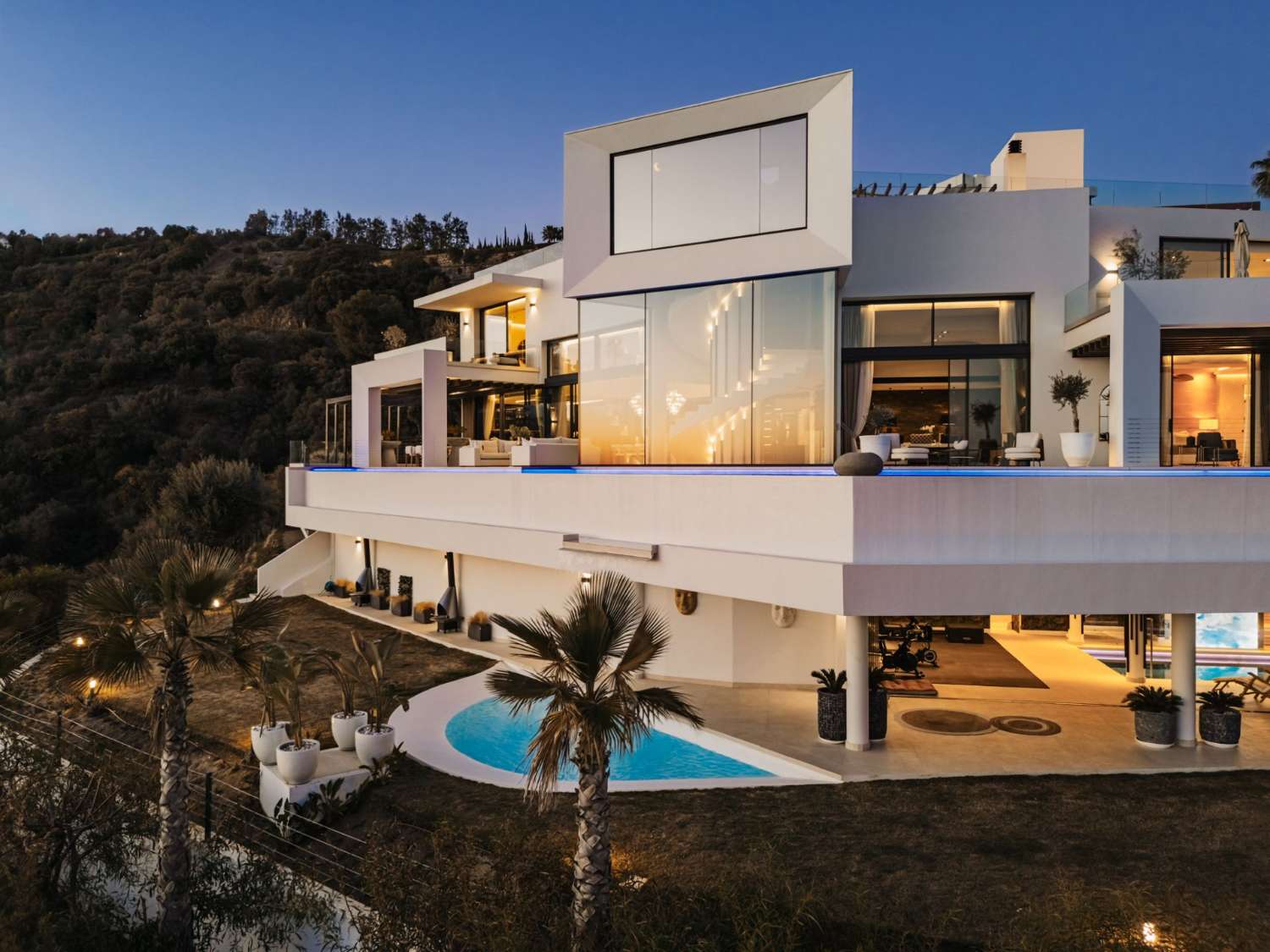 Reaching for the stars is possible!  A stylish mansion with the best views in East Marbella on the Costa Del Sol is not for everyone.