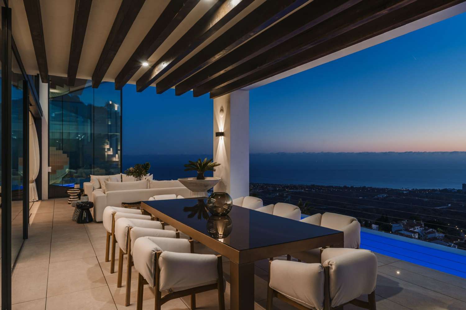 Reaching for the stars is possible!  A stylish mansion with the best views in East Marbella on the Costa Del Sol is not for everyone.