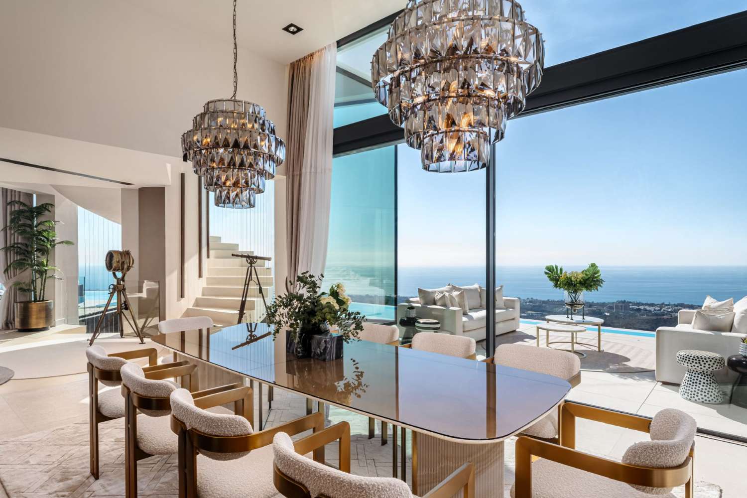 Reaching for the stars is possible!  A stylish mansion with the best views in East Marbella on the Costa Del Sol is not for everyone.