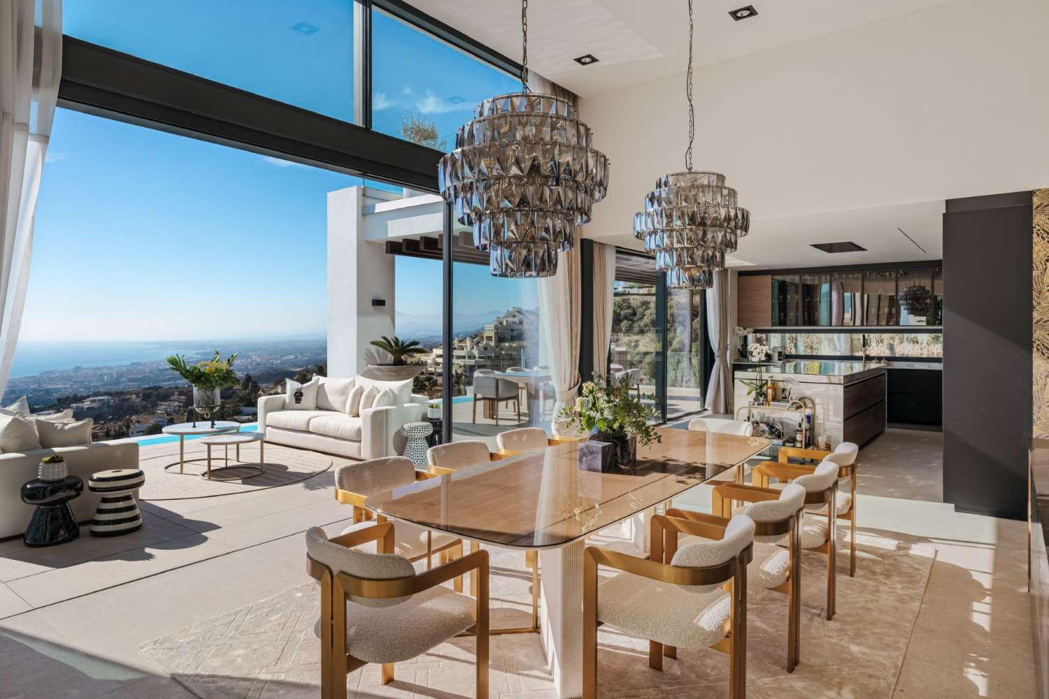 Reaching for the stars is possible!  A stylish mansion with the best views in East Marbella on the Costa Del Sol is not for everyone.