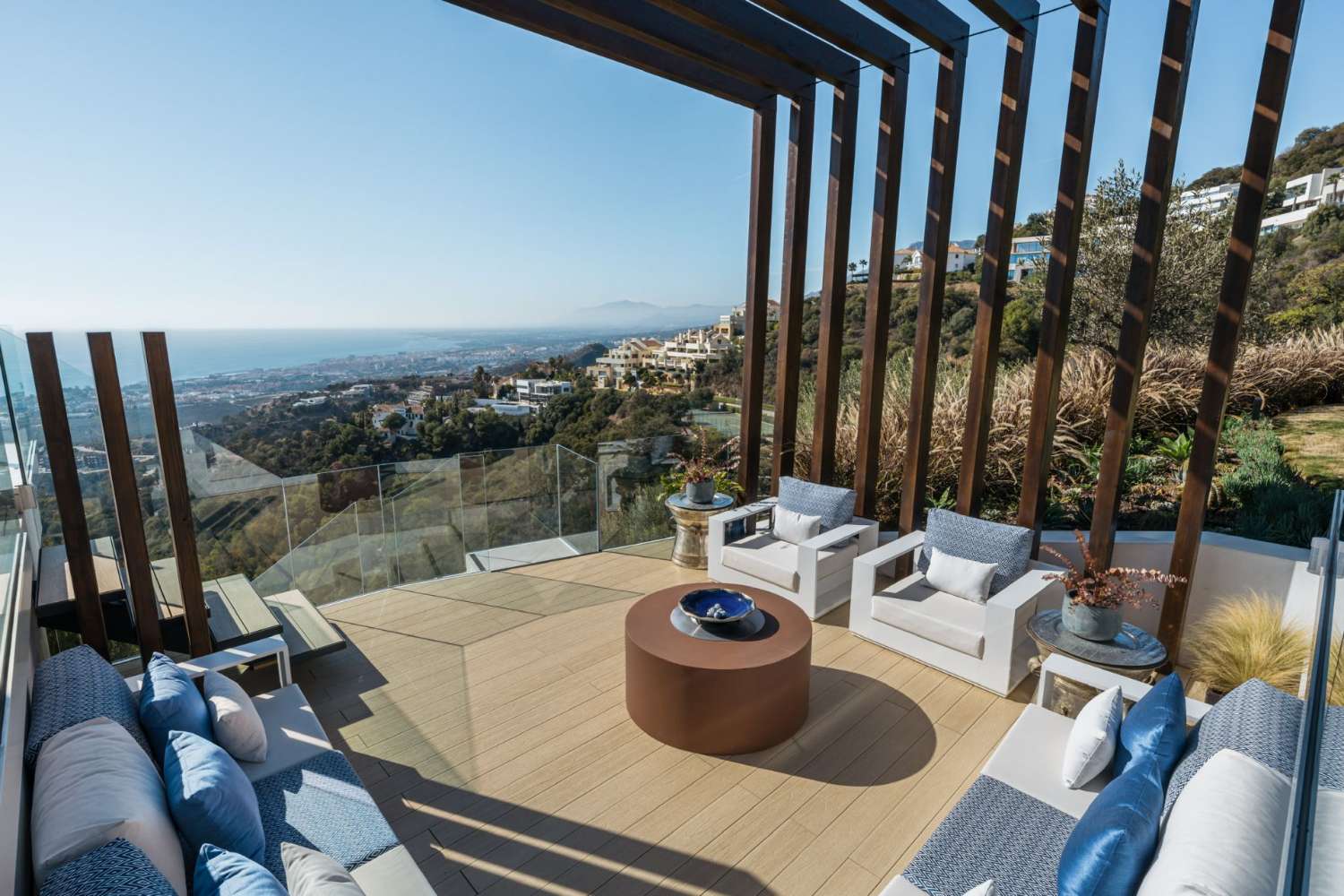 Reaching for the stars is possible!  A stylish mansion with the best views in East Marbella on the Costa Del Sol is not for everyone.