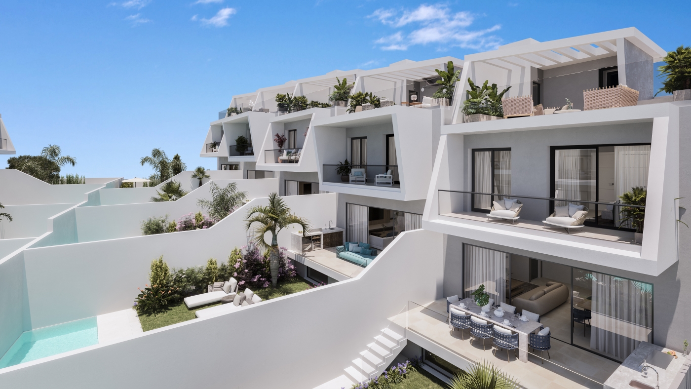 Las nuevas casas adosadas de lujo en Los Flamingos Golf - Estepona -Costa del Sol